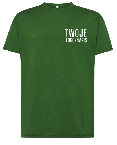 koszulka butelkowa zieleń z logiem firmowym.webp
