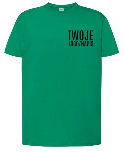 zielona koszulka robocza z logiem firmowym.webp