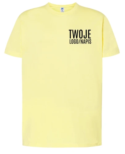 jasno żółto koszulka  robocza  z logiem z twojej firmy.webp