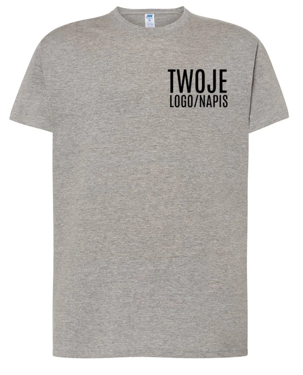 koszulka jasny grafit z logiem firmowym.webp