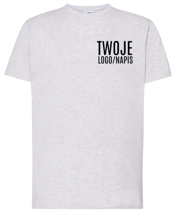 melanżowa koszulka robocza z logiem firmowym.webp