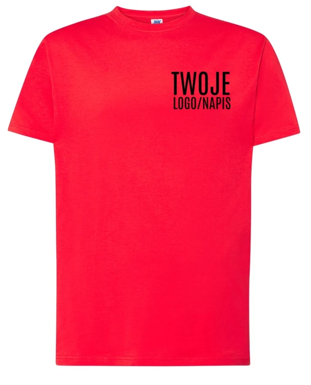 czerwona koszulka promocyjna z logiem.webp