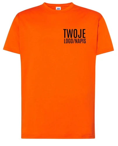 pomarańczowa koszulka robocza z logiem firmowym.webp