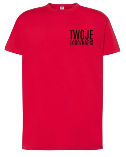 czerwona koszulka reklamowa z logiem .webp