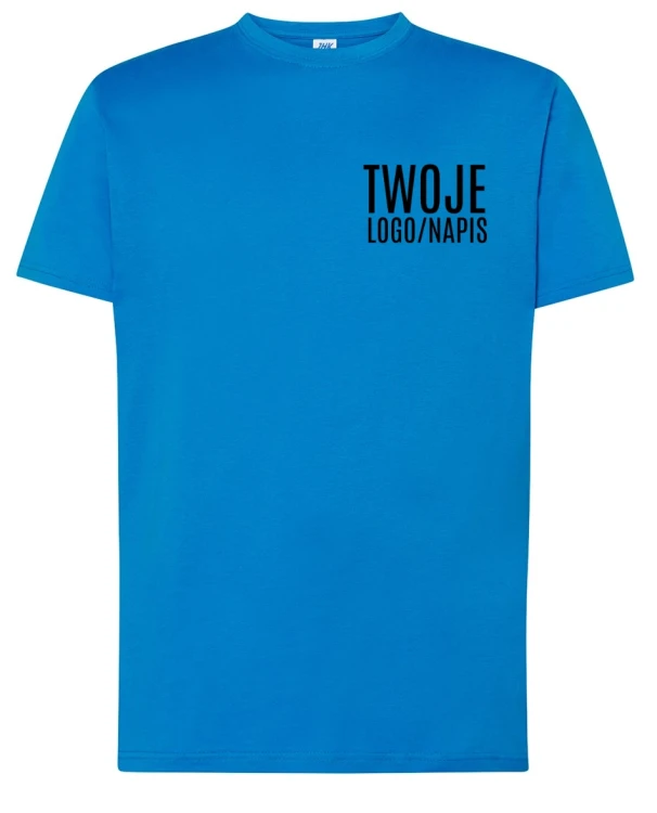 koszulka niebieska firmowa z logiem firmy.webp