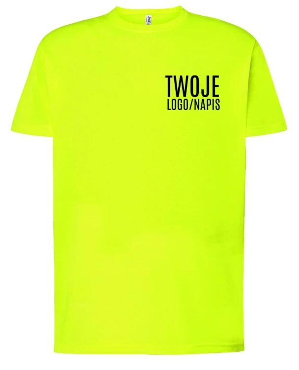 neonowa koszulka robocza z logiem firmowym.webp