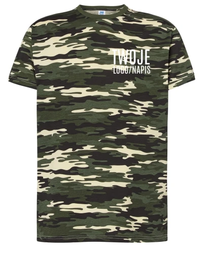 kamuflarzowa koszulka firmowa z logiem.webp