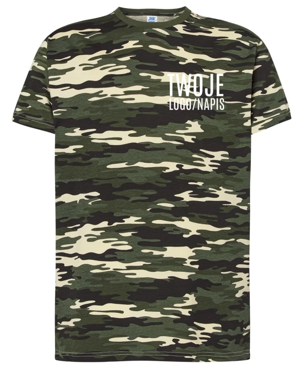 kamuflarzowa koszulka firmowa z logiem.webp