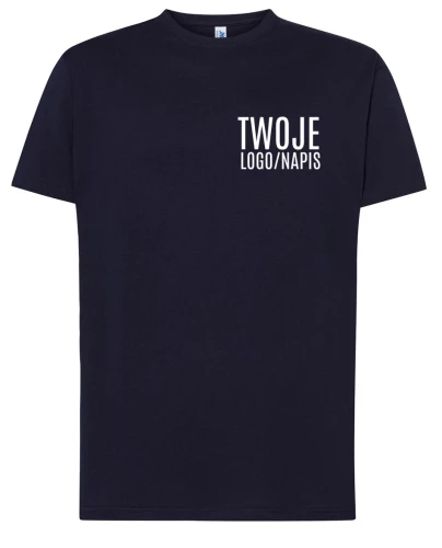 GRANATOWA KOSZULKA Z LOGIEM FIRMOWYM .webp