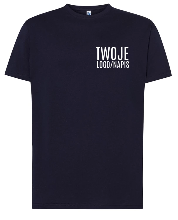 GRANATOWA KOSZULKA Z LOGIEM FIRMOWYM .webp