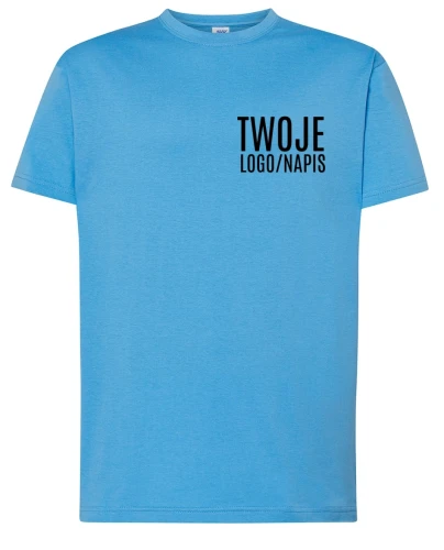 NIEBIESKA KOSZULKA FIRMOWA Z TWOIM LOGIEM.webp