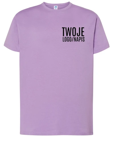 LAWENDOWA KOSZULKA FIRMOWA Z LOGIEM TWOJEJ FIRMY.webp