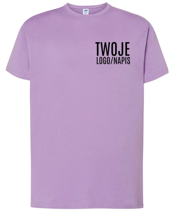 LAWENDOWA KOSZULKA FIRMOWA Z LOGIEM TWOJEJ FIRMY.webp