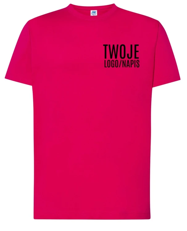 MALINOWA KOSZULKA PROMOCYJNA Z LOGIEM TWOJEJ FIRMY.webp