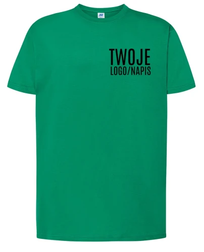 zielona koszulka z logiem twojej firmy.webp