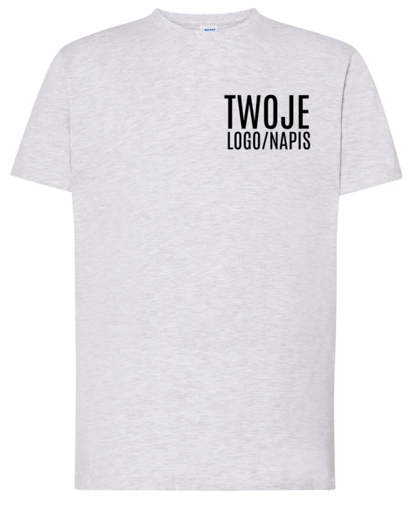 szara koszulka firmowa z twoim logiem.webp