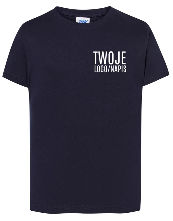 granatowa koszulka promocyjna z logiem.webp