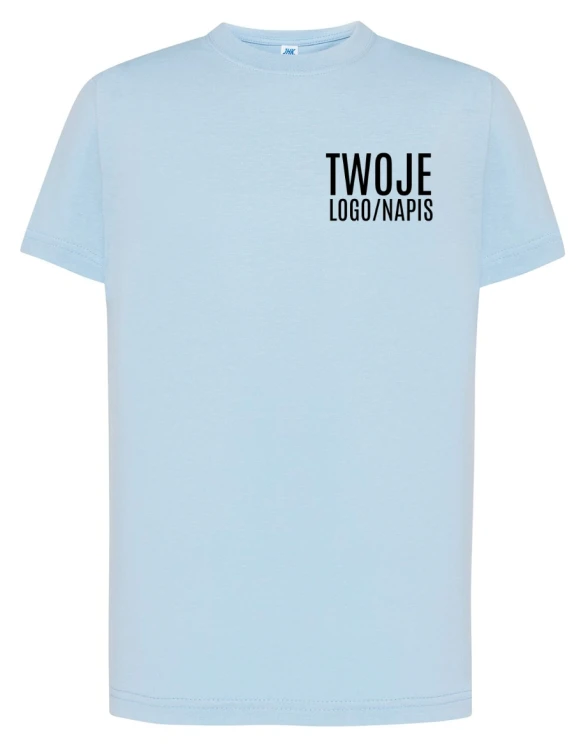 błękitna koszulka robocza z logiem.webp