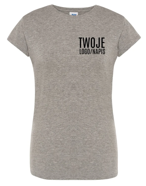 Szara damska koszulka z logo.jpg