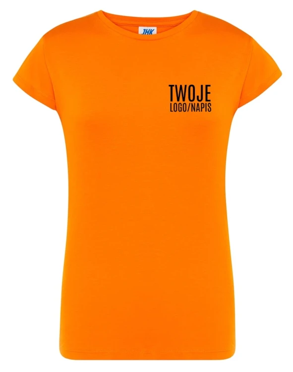 Pomarańczowa damska ksozulka z logo.jpg
