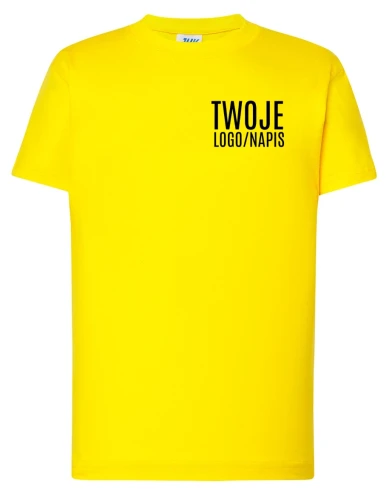 złota koszulka firmowa z logiem firmowym.webp