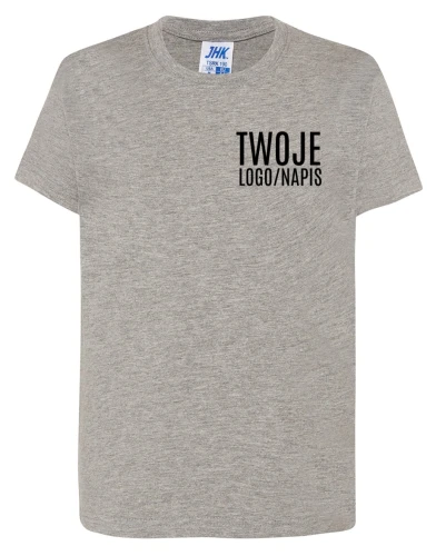 szara koszulka firmowa z logiem.webp